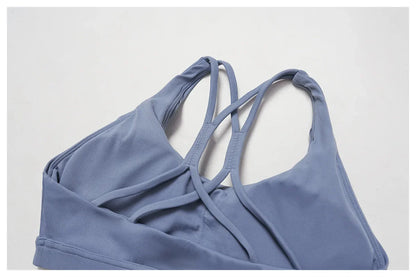 Yoga Bra for Women Hollow Out Beauty Back Gym Top Padded Sports Bra Running Fitness Bras Tight Workout Crop Top Sportswear