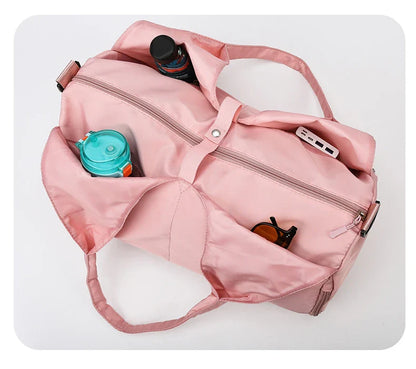 Yoga Mat Gym Bag For Women Sports Handbags Travel Fitness Tote Bag Yoga Swimming Shoulder Bag Large Capacity With Shoulder Strap