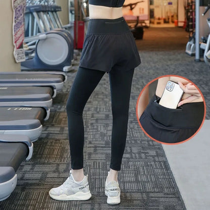 Yoga pants for women, tight fitting and breathable sports and fitness pants, high waisted and casual, waist cinching and hip lif