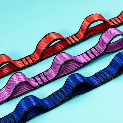 Yoga Stretch Belt Extender Strap Rope Outdoor Hanging Rope Climbing Rope Elastic Yoga Hammock Shoulder Strap for Aerial Yoga