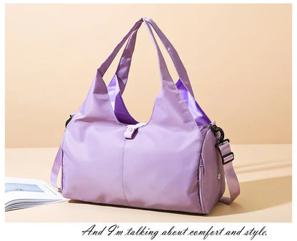 Yoga Mat Gym Bag For Women Sports Handbags Travel Fitness Tote Bag Yoga Swimming Shoulder Bag Large Capacity With Shoulder Strap