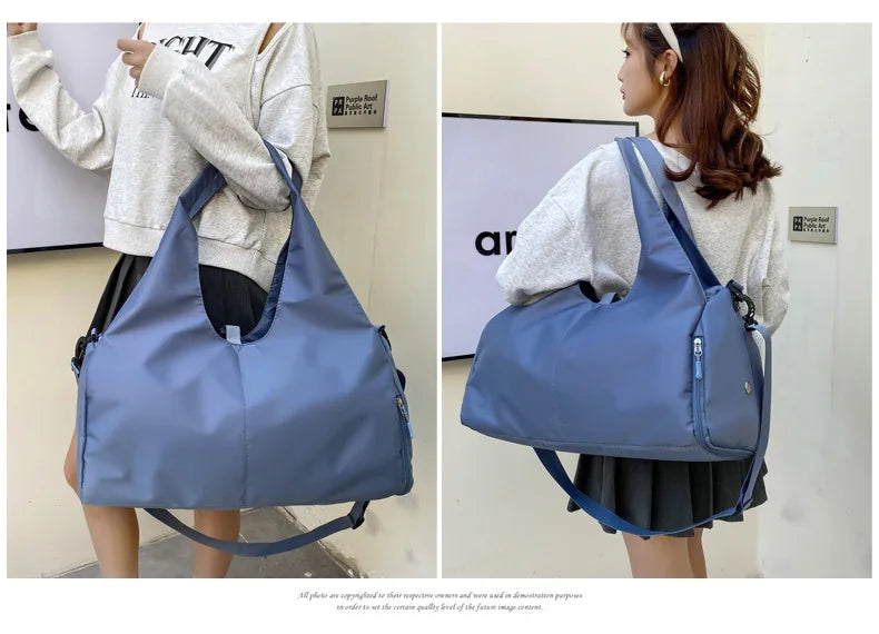 Yoga Mat Gym Bag For Women Sports Handbags Travel Fitness Tote Bag Yoga Swimming Shoulder Bag Large Capacity With Shoulder Strap