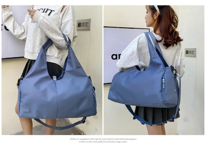 Yoga Mat Gym Bag For Women Sports Handbags Travel Fitness Tote Bag Yoga Swimming Shoulder Bag Large Capacity With Shoulder Strap