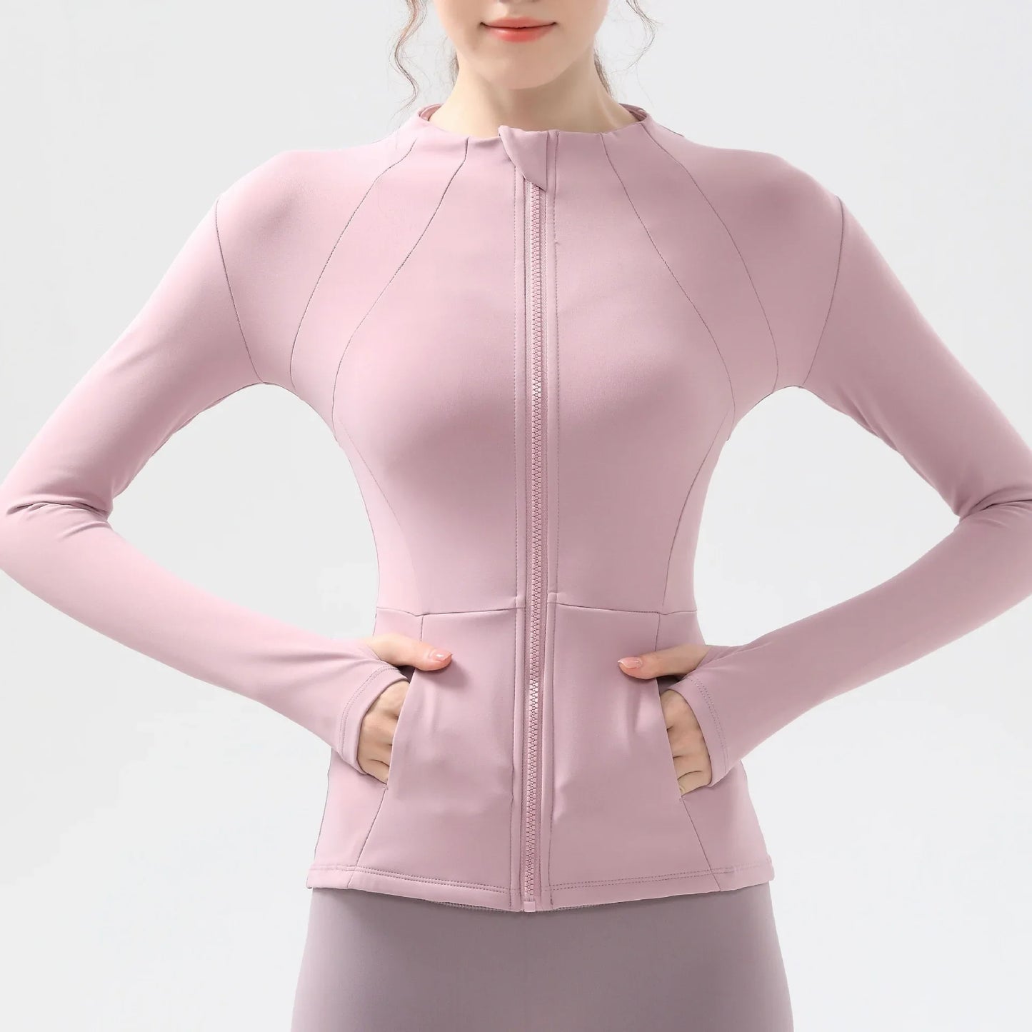 New yoga clothes for women, long sleeved running, fitness, slimming, versatile yoga jackets, training sports tops, jackets