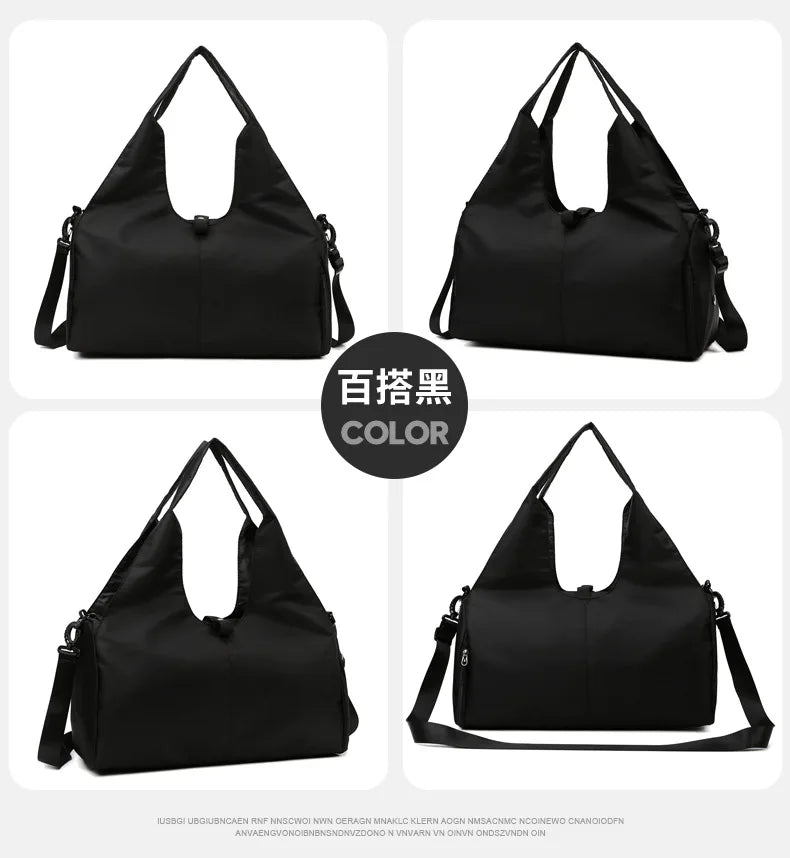 Yoga Mat Gym Bag For Women Sports Handbags Travel Fitness Tote Bag Yoga Swimming Shoulder Bag Large Capacity With Shoulder Strap