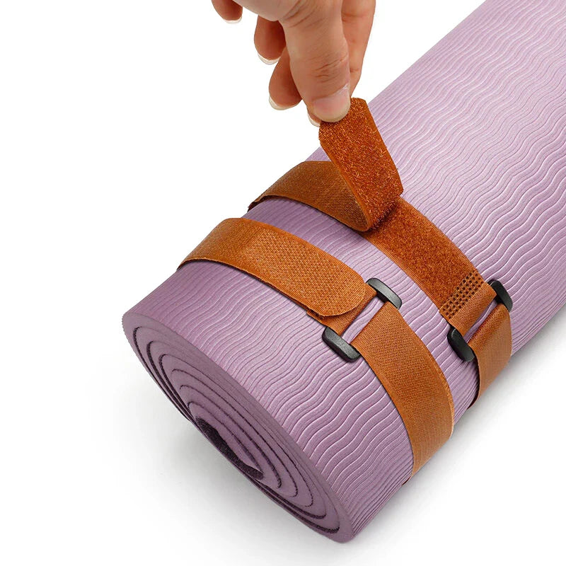 Non-Slip Yoga Mat Strap with Adjustable Fastener; Reliable Exercise Accessory Storage Bungee Cord