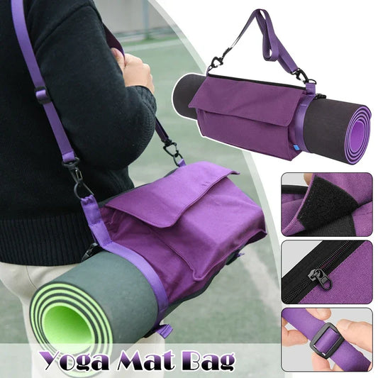 Multifunctional Yoga Mat Bag Carrier Yoga train Holder Full-zip Exercise Carrier Bag Easy Access Zipper Adjustable Strap