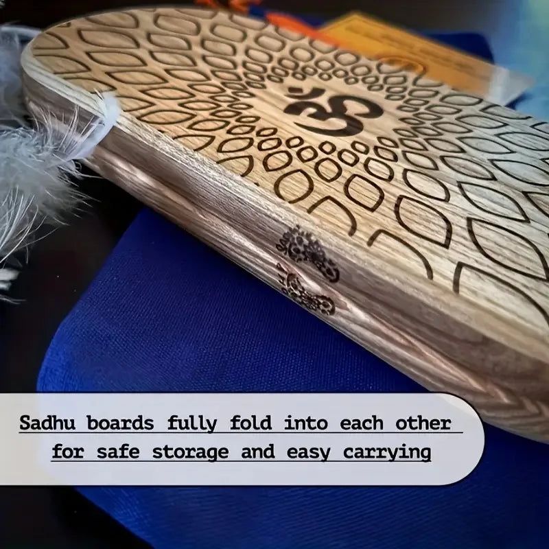 Yoga Acupressure Board & Foot Massager with Smooth Surface, Sturdy Base for Standing Posture Support Portable Yoga Tool for Home