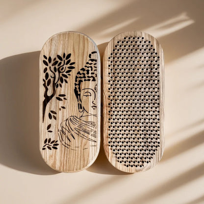 Yoga Acupressure Board & Foot Massager with Smooth Surface, Sturdy Base for Standing Posture Support Portable Yoga Tool for Home