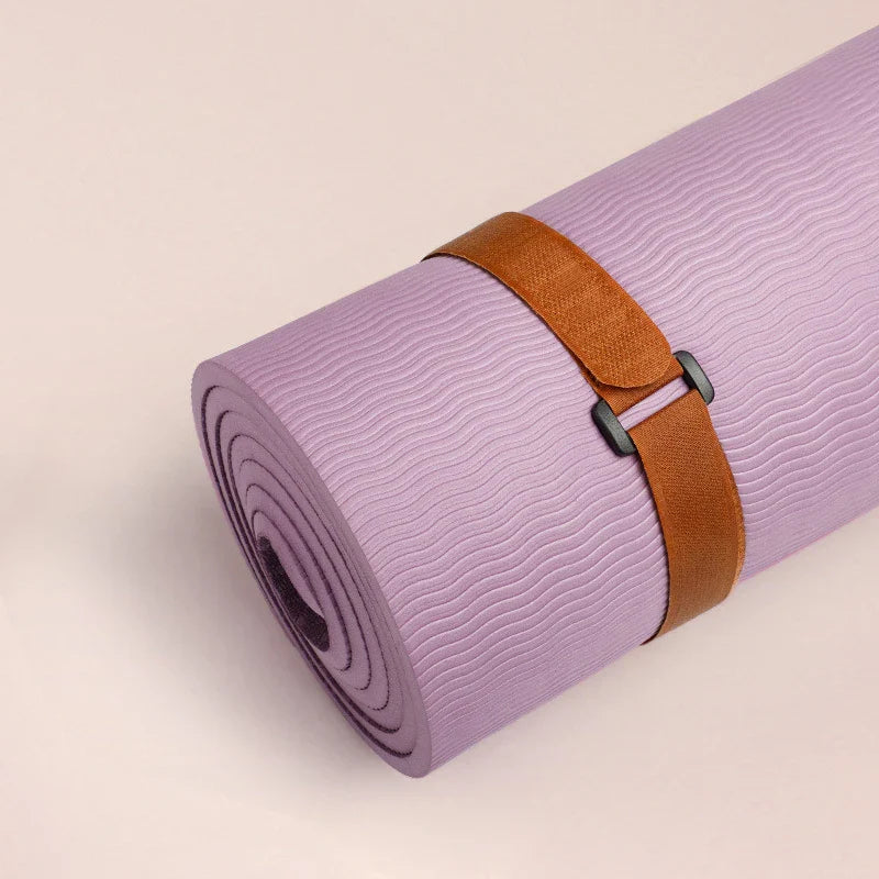 Non-Slip Yoga Mat Strap with Adjustable Fastener; Reliable Exercise Accessory Storage Bungee Cord