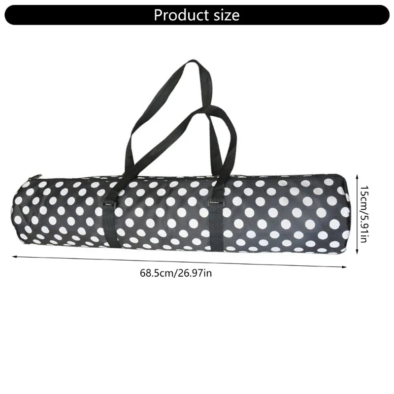 Yoga Mat Bag, Exercise Yoga Mat Carrying Bag with Smooth Zippers & Wide Strap Large Watertight Yoga Mat Storage Pockets 69HD