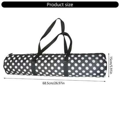 Yoga Mat Bag, Exercise Yoga Mat Carrying Bag with Smooth Zippers & Wide Strap Large Watertight Yoga Mat Storage Pockets 69HD