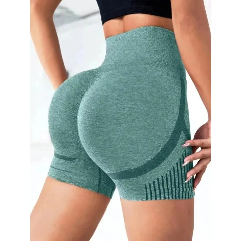 Women Yoga Shorts High Waist Workout Shorts Fitness Yoga Lift Butt Fitness Ladies Yoga Gym Running Short Pants Sportswear
