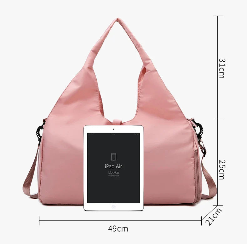 Yoga Mat Gym Bag For Women Sports Handbags Travel Fitness Tote Bag Yoga Swimming Shoulder Bag Large Capacity With Shoulder Strap