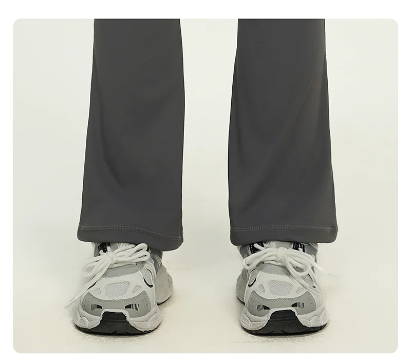 Yoga Pants For Women Hip Lifting Nude Feel Casual Wide Leg High Waist Scrunch Skin Friendly Sports Fashion Trousers