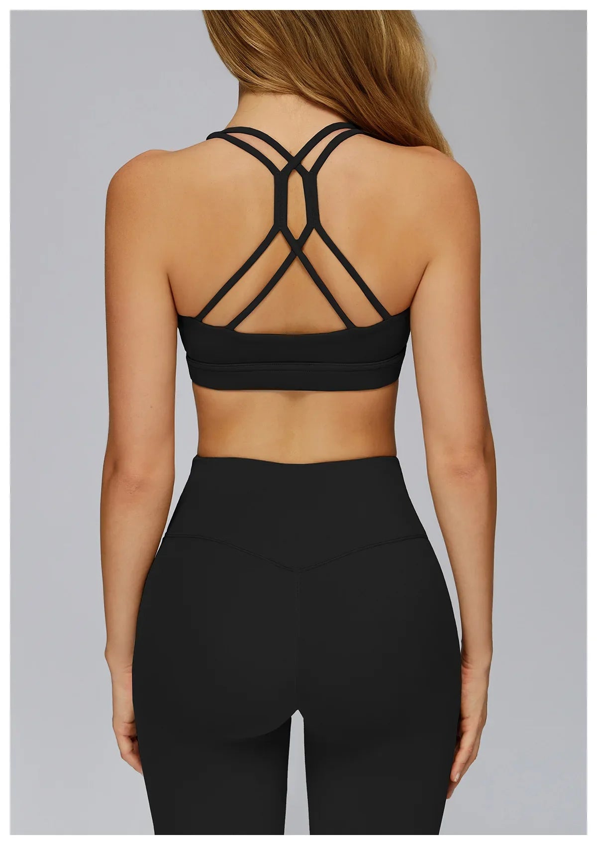 Yoga Bra for Women Hollow Out Beauty Back Gym Top Padded Sports Bra Running Fitness Bras Tight Workout Crop Top Sportswear