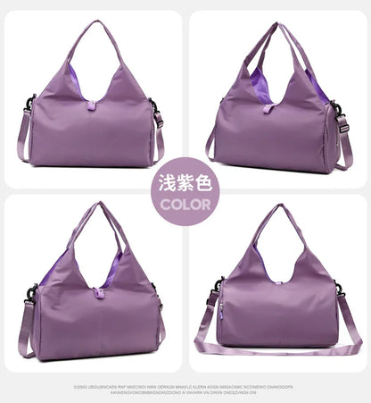 Yoga Mat Gym Bag For Women Sports Handbags Travel Fitness Tote Bag Yoga Swimming Shoulder Bag Large Capacity With Shoulder Strap