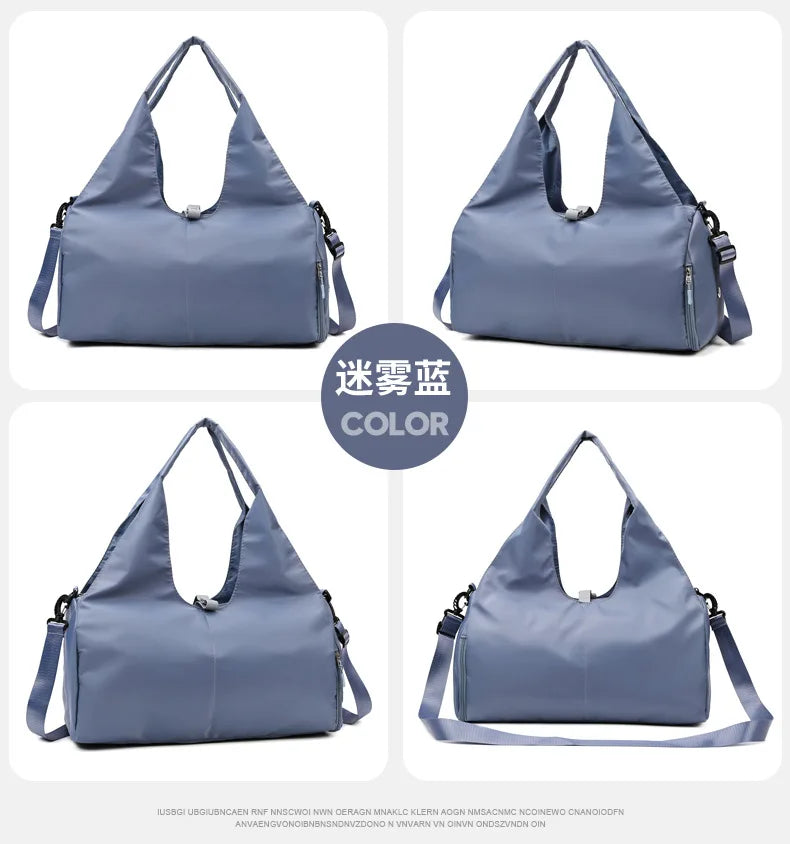 Yoga Mat Gym Bag For Women Sports Handbags Travel Fitness Tote Bag Yoga Swimming Shoulder Bag Large Capacity With Shoulder Strap