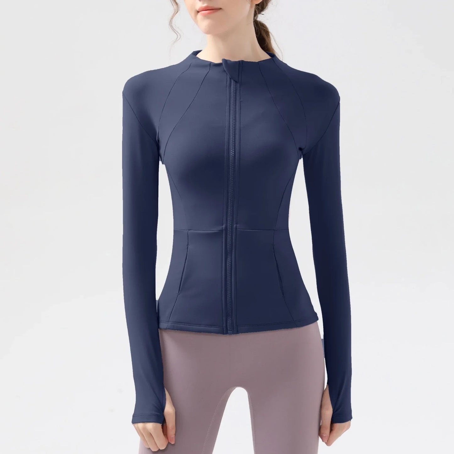 New yoga clothes for women, long sleeved running, fitness, slimming, versatile yoga jackets, training sports tops, jackets
