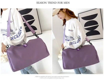 Yoga Mat Gym Bag For Women Sports Handbags Travel Fitness Tote Bag Yoga Swimming Shoulder Bag Large Capacity With Shoulder Strap