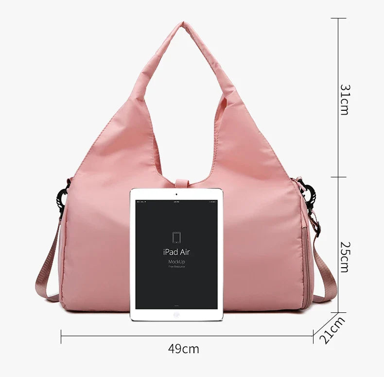 Yoga Mat Gym Bag For Women Sports Handbags Travel Fitness Tote Bag Yoga Swimming Shoulder Bag Large Capacity With Shoulder Strap