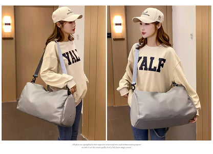 Yoga Mat Gym Bag For Women Sports Handbags Travel Fitness Tote Bag Yoga Swimming Shoulder Bag Large Capacity With Shoulder Strap