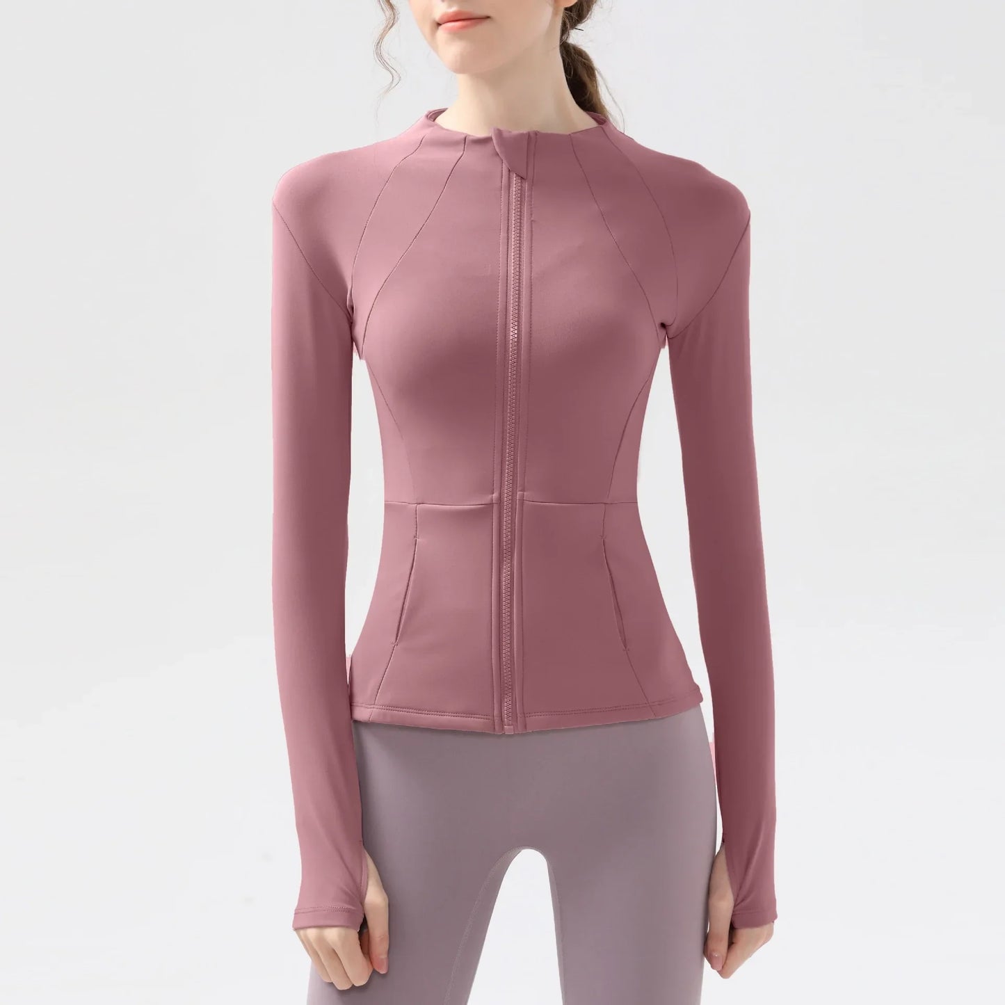 New yoga clothes for women, long sleeved running, fitness, slimming, versatile yoga jackets, training sports tops, jackets