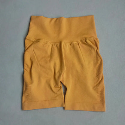 Yoga Shorts Women Sports Shorts Seamless Gym Workout Shorts High Waist Push Up Fitness Sports Shorts Cycling Shorts