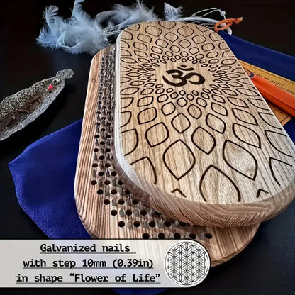 Yoga Acupressure Board & Foot Massager with Smooth Surface, Sturdy Base for Standing Posture Support Portable Yoga Tool for Home