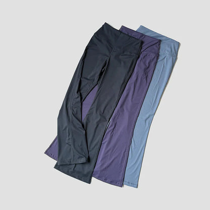 Yoga Pants For Women Hip Lifting Nude Feel Casual Wide Leg High Waist Scrunch Skin Friendly Sports Fashion Trousers