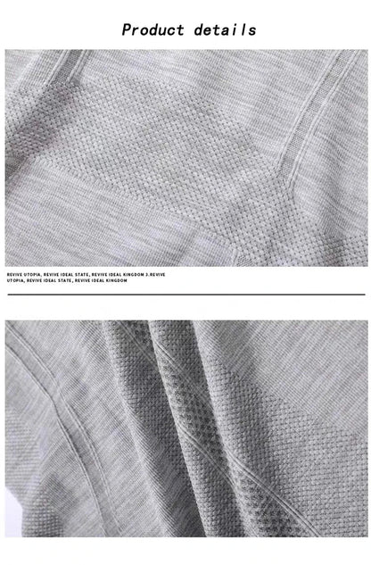 Yoga Clothes for Women, Sports Tops, Round Neck,, Seamless, Slim, Running Shirt Fitness Workout Long Sleeves Gym T shirt, Winter