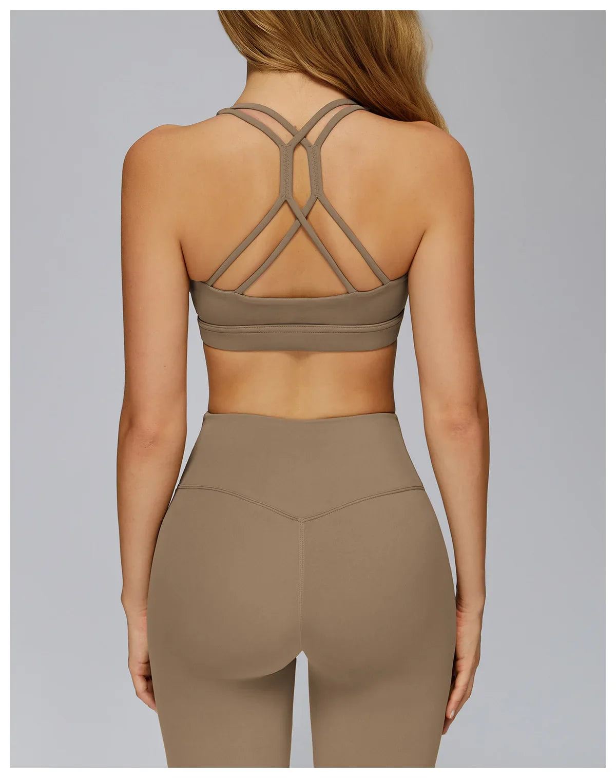 Yoga Bra for Women Hollow Out Beauty Back Gym Top Padded Sports Bra Running Fitness Bras Tight Workout Crop Top Sportswear