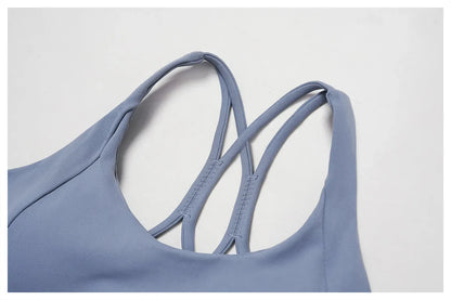 Yoga Bra for Women Hollow Out Beauty Back Gym Top Padded Sports Bra Running Fitness Bras Tight Workout Crop Top Sportswear