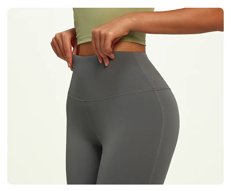 Yoga Pants For Women Hip Lifting Nude Feel Casual Wide Leg High Waist Scrunch Skin Friendly Sports Fashion Trousers