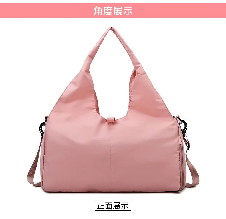 Yoga Mat Gym Bag For Women Sports Handbags Travel Fitness Tote Bag Yoga Swimming Shoulder Bag Large Capacity With Shoulder Strap