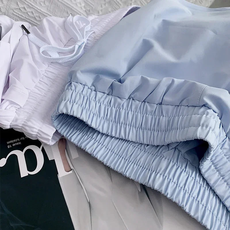 Yoga Sports Women Shorts High Waist Double Layered Quick-Dry Breathable Athletic Shorts Outdoor Leisure Running Fitness Shorts