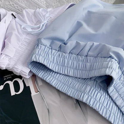 Yoga Sports Women Shorts High Waist Double Layered Quick-Dry Breathable Athletic Shorts Outdoor Leisure Running Fitness Shorts